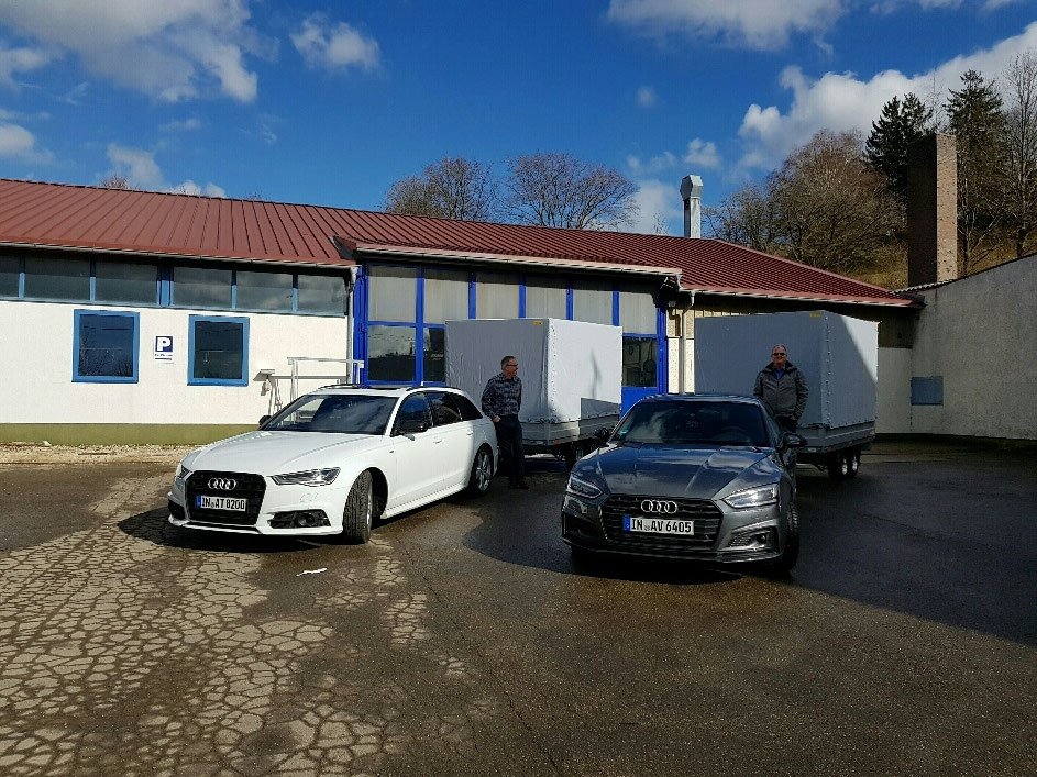 Zwei Trailerbuddy Kunden mit tollem Gespann.